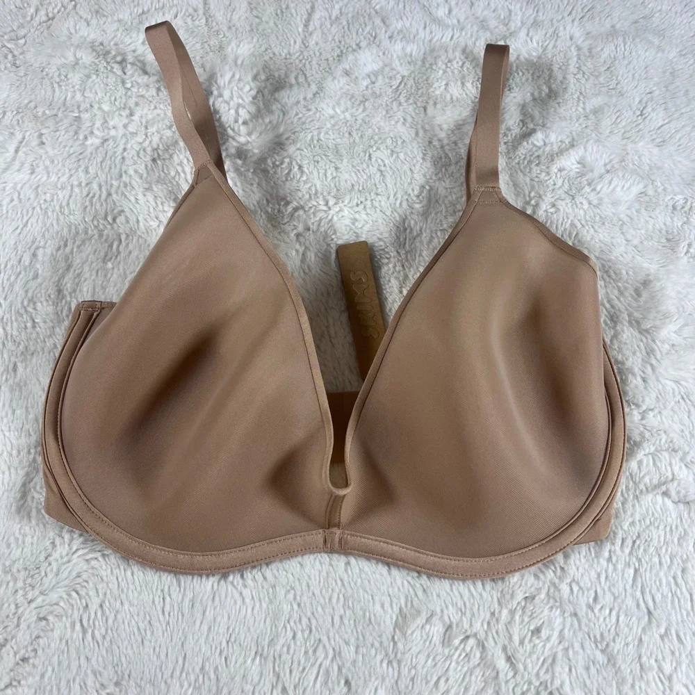 SKIMS Women's Fits Everybody Underwire Bra Clay Tan Size 34DDD BR-UWR-1982 NEW